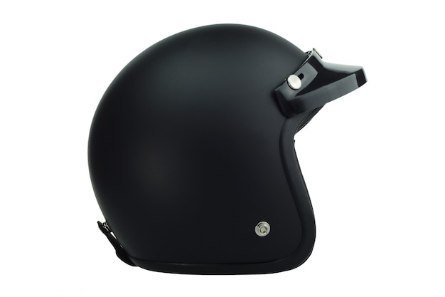 Casco classico moto nero