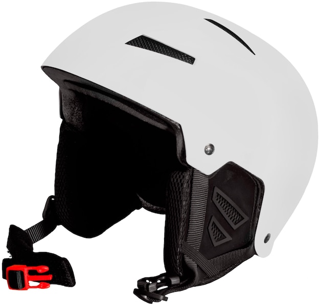 Casco da sci bianco - isolato