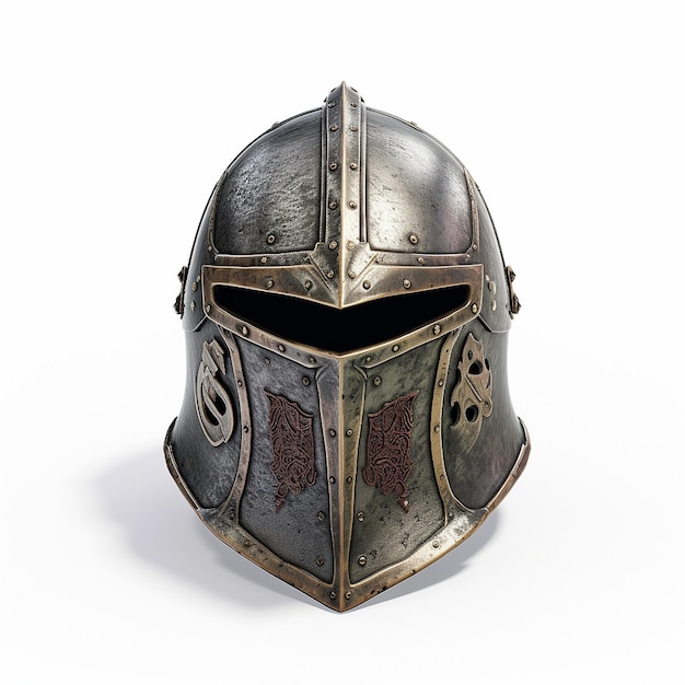 casco di cavaliere medievale