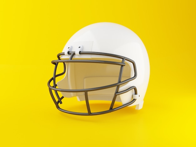 Casco di football americano 3d. Concetto di sport