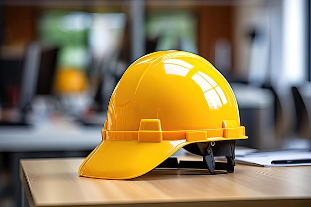 Casco di sicurezza giallo casco di sicurezza sul posto di lavoro