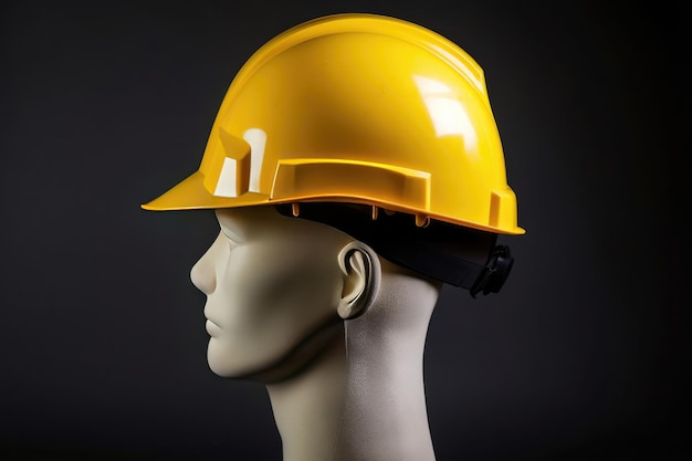 Casco di sicurezza per operai edili IA generativa