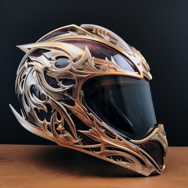 Casco integrale Realistic Fantasy 4 con design del profilo laterale della visiera in vetro