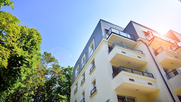 Case a basso consumo energetico con appartamenti Area residenziale con verde ecologico e sostenibile