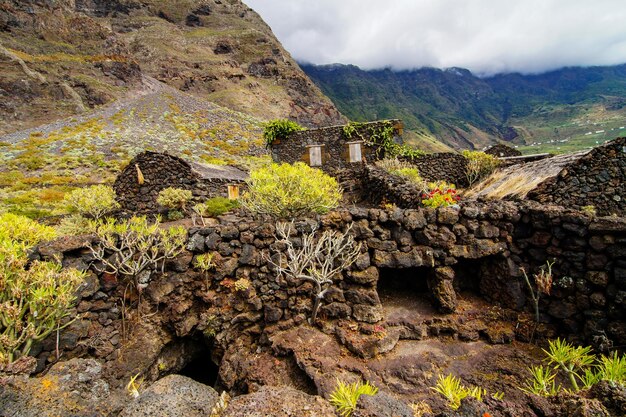 Case abbandonate nell'isola di El Hierro