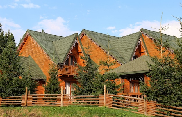 Case ecologiche per gli ospiti in legno al Forest Resort