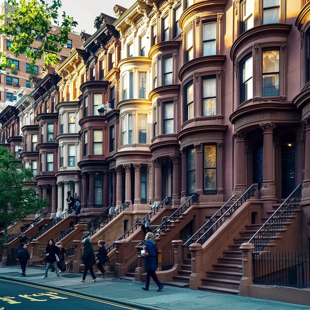case in pietra bruna a New York