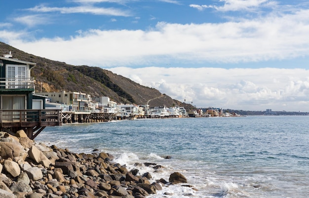 Case sull'oceano a Malibu in California