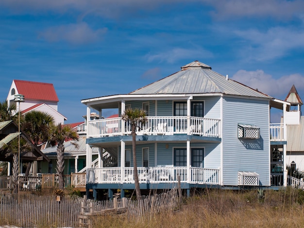 Case sulla spiaggia a Mexico Beach, Florida.