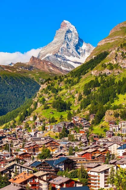 Case tradizionali a Zermatt Svizzera