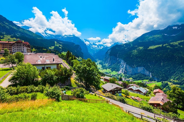 Case tradizionali Valle di Lauterbrunnen Svizzera