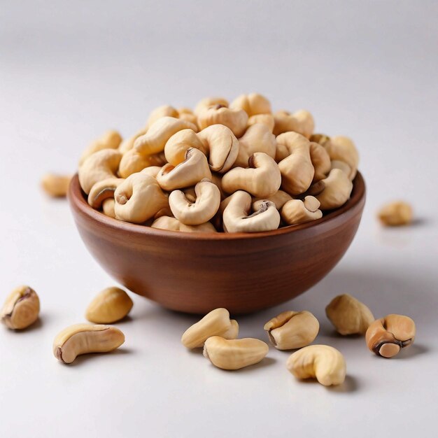 Cashews Dryfruit sfondo bianco