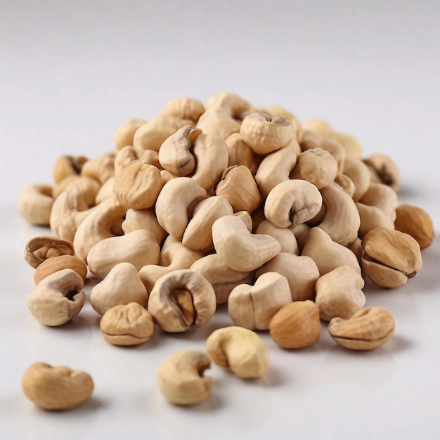 Cashews Dryfruit sfondo bianco