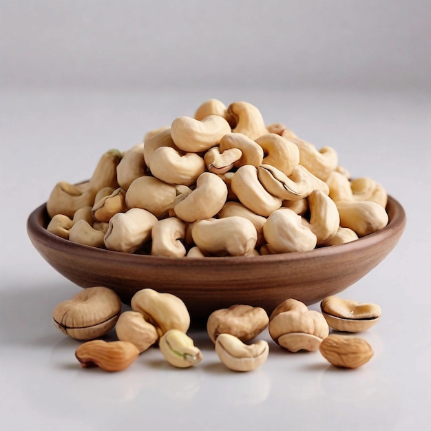 Cashews Dryfruit sfondo bianco