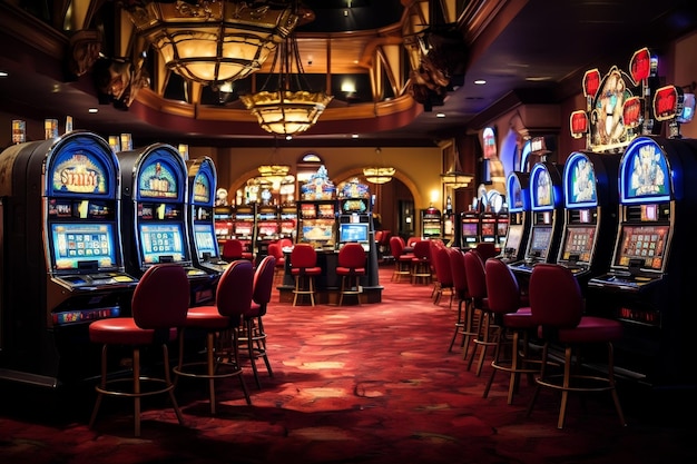 Casino Hotel Interni Slot Machine Gioco d'azzardo AI generativa