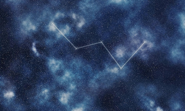 Cassiopeia Star Constellation, Night Sky, Constellation Lines Cassiopeia Chair