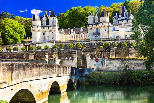 Castello da favola Usse. Bautiful castelli della Valle della Loira in Francia