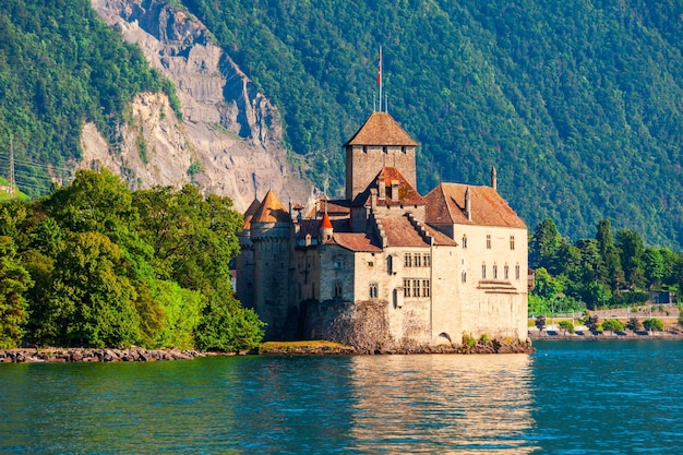 Castello di Chateau Chillon in Svizzera