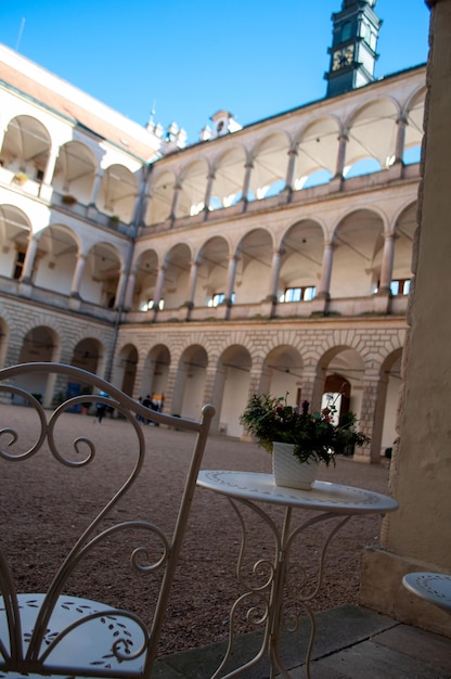 Castello di Litomysl. Il castello è sotto la protezione dell'UNESCO. una bella città ceca