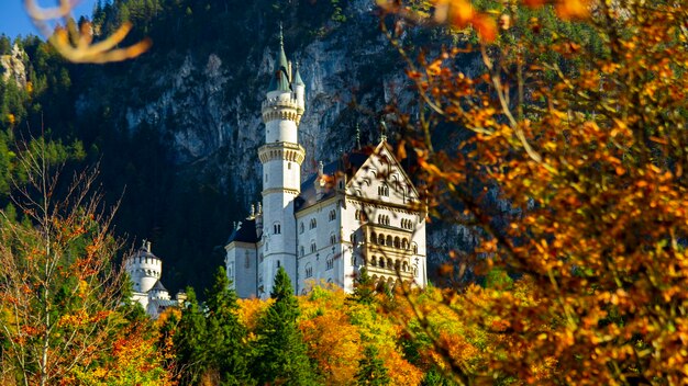 Castello di neuschwanstein del famoso sito storico di Ermany Baviera