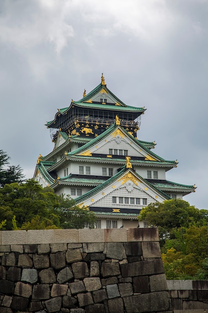 Castello di Osaka in Giappone