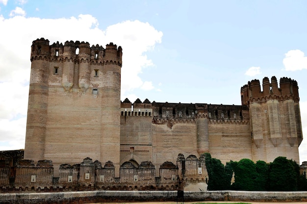 Castello gotico mudéjar di coca a segovia