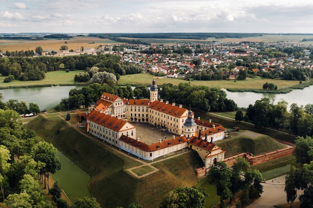 Castello medievale a Nesvizh, regione di Minsk