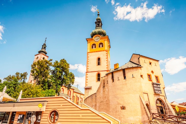 Castello medievale Barbican In Banska Bystrica Slovacchia Città fortificazione Monumento storico