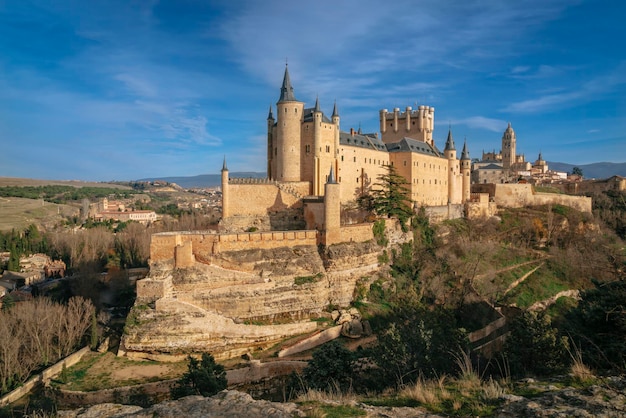 Castello medievale di Alcazar Segovia Castiglia e Leon Spagna