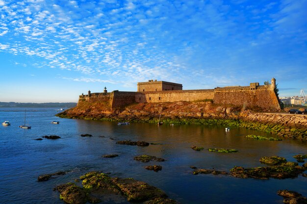 Castelo San Anton a La Coruna della Galizia in Spagna