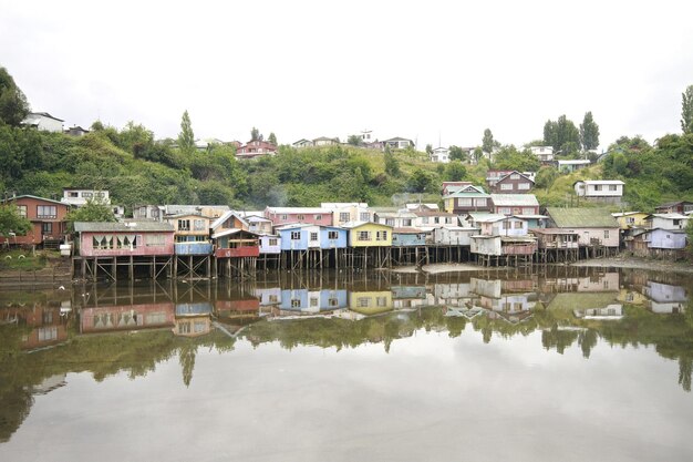 Castro sull'isola di Chiloé in Cile