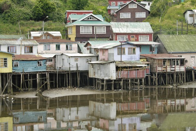 Castro sull'isola di Chiloé in Cile