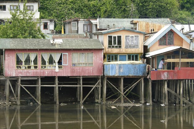 Castro sull'isola di Chiloé in Cile