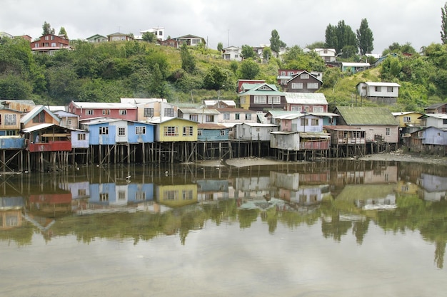 Castro sull'isola di Chiloé in Cile