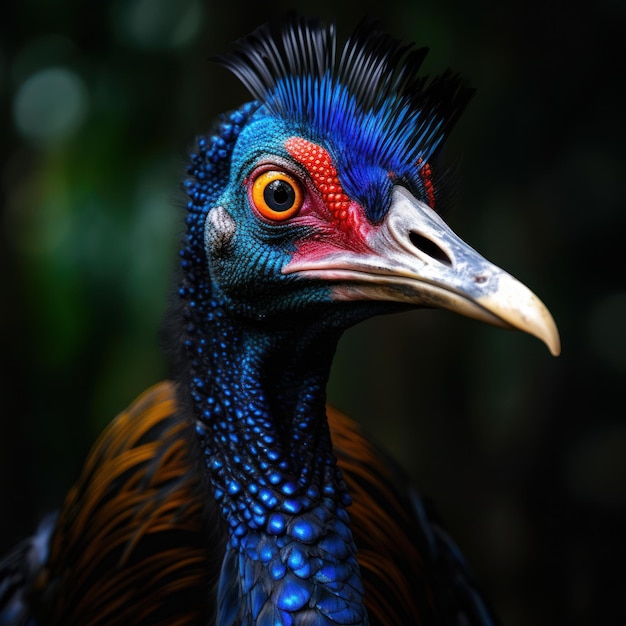 Casuario nel suo habitat naturale Fotografia della fauna selvatica IA generativa