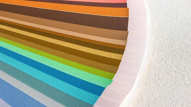 Catalogo colori campione. Guida alla tavolozza dei colori