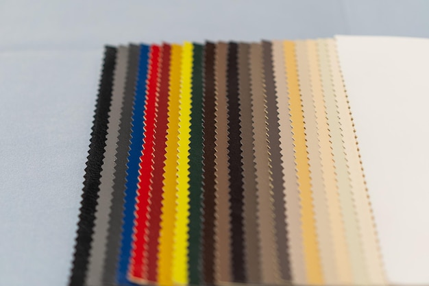 Catalogo di similpelle multicolore da stuoie tessuto texture di sfondo trama del tessuto in similpelle Sfondo del settore