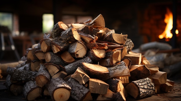 Catasta di legna da ardere