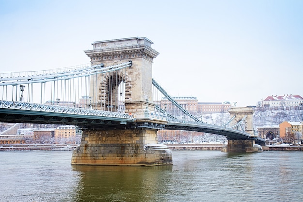 Catena Bridgeover Danubio a Budapest, Ungheria