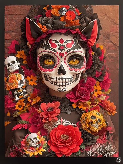 Catrina Un'icona culturale delle celebrazioni di Halloween e del Giorno dei Morti