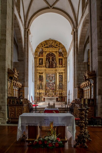 Cattedrale cattolica nel centro storico di Miranda do Douro Portogallo