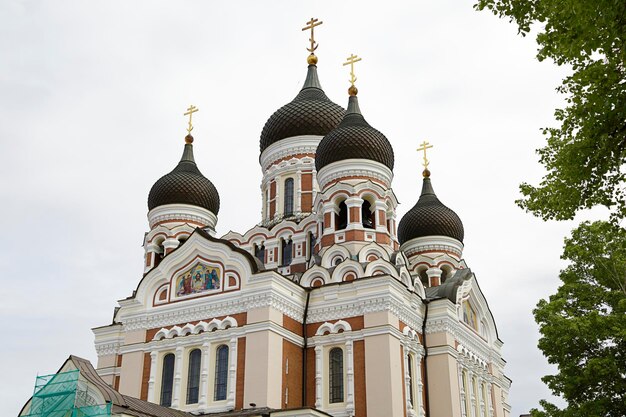 Cattedrale di Alessandro Nevsky nella città vecchia di Tallinn, Estonia