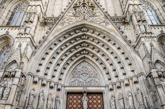 Cattedrale di Barcellona, quartiere gotico della città.