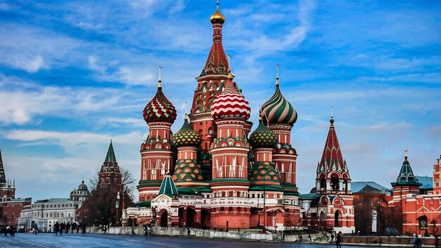 Cattedrale di San Basilio nella Piazza Rossa a Mosca, Russia