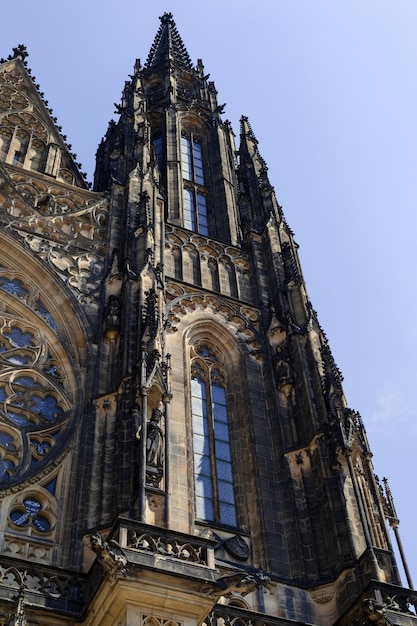 Cattedrale di San Vito facciata Praga Repubblica Ceca