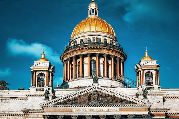 Cattedrale di Sant'Isacco: la più grande creazione architettonica. San Pietroburgo. Russia.