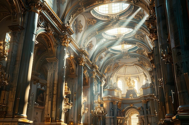 Cattedrali ornate che mostrano un'architettura senza tempo