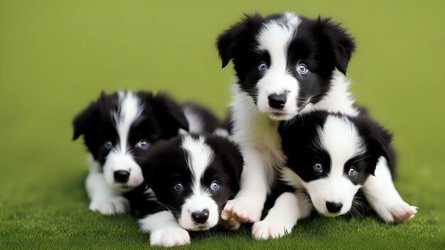 Cattolini di Border Collie giocosi