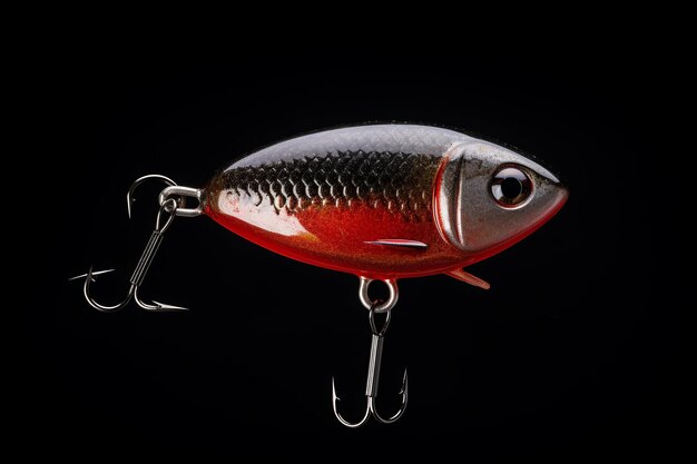 Cattura il fascino nostalgico Vintage Small Fry Red Fishing Wobbler in isolamento