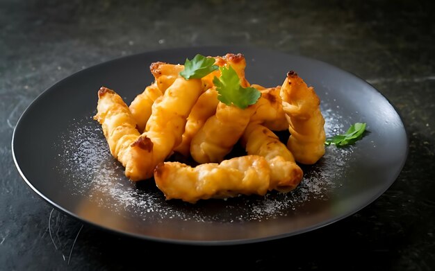 Cattura l'essenza del Tempura in un'affascinante ripresa fotografica di cibo